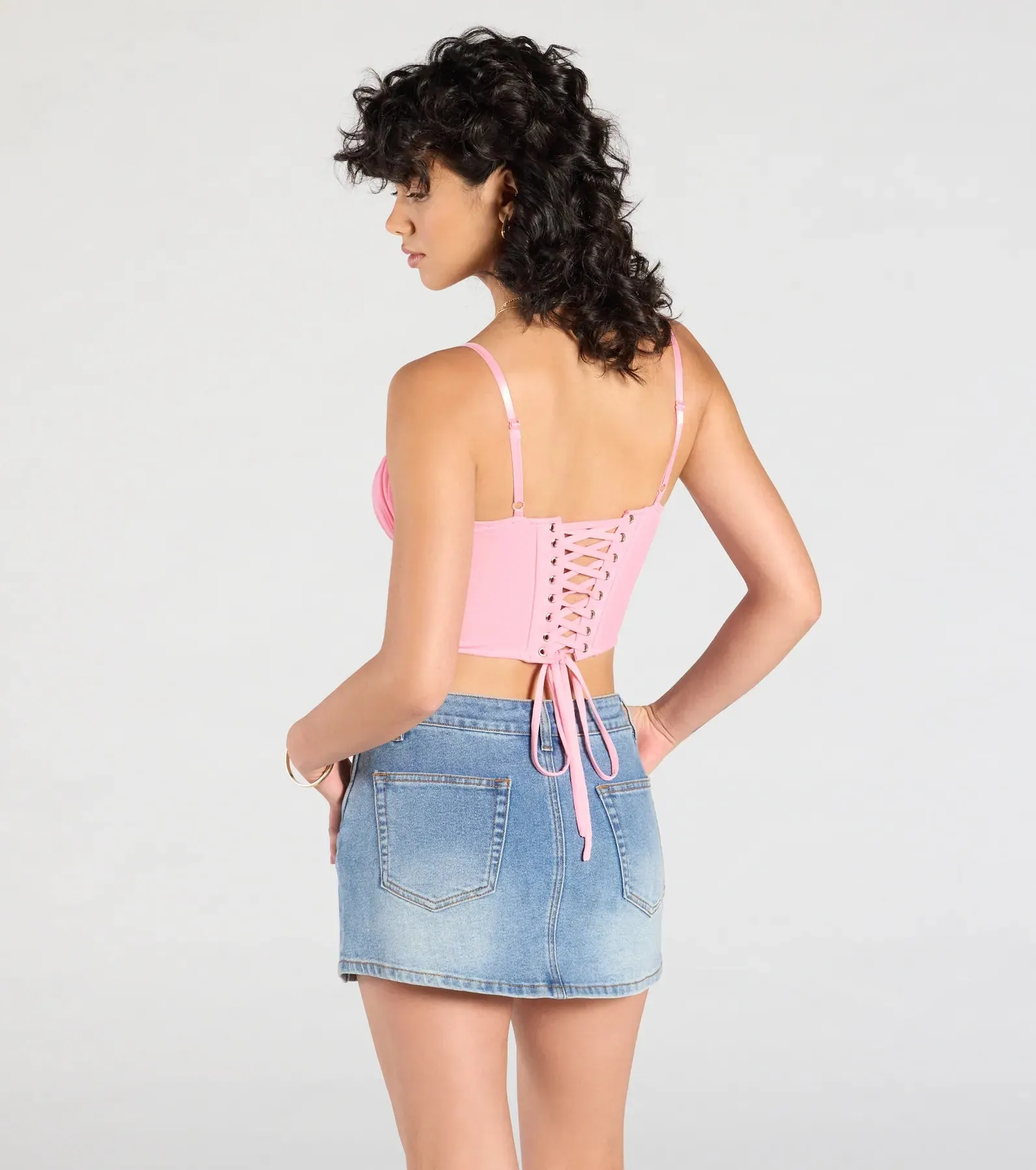 Major Impression Lace-Up Corset Top