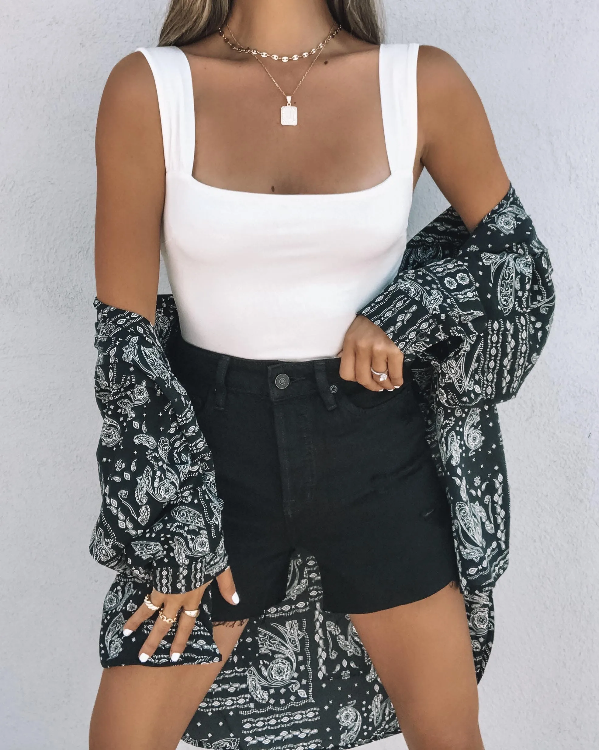 Making Moves Crop Tank - White