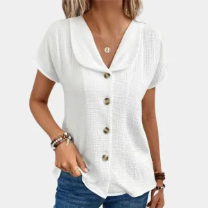 Marilyn - Blouse with Buttons - Lightweight & Comfortable