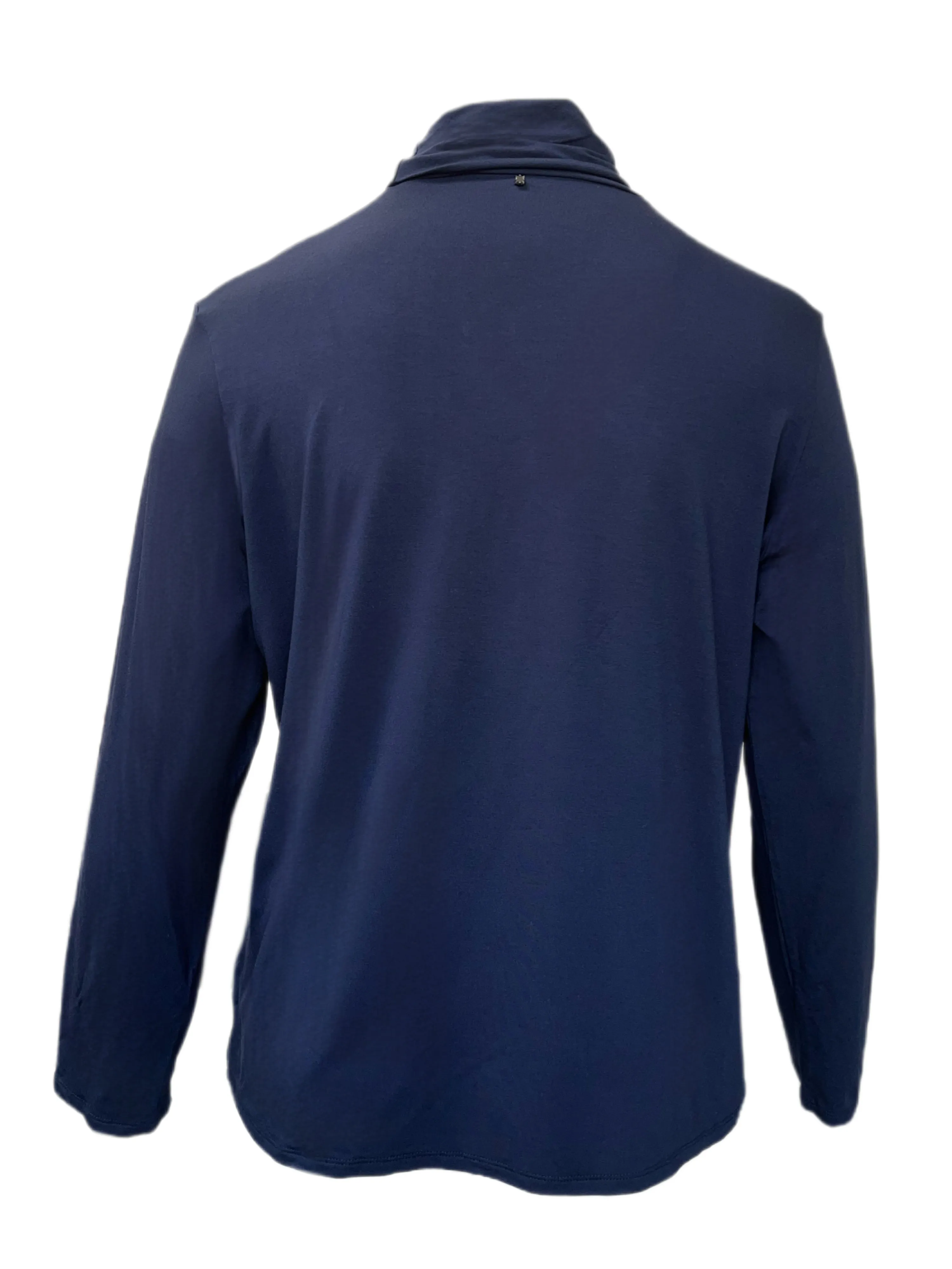 Marina Rinaldi Women's Blue Zaffiro Pullover Top Size L NWT