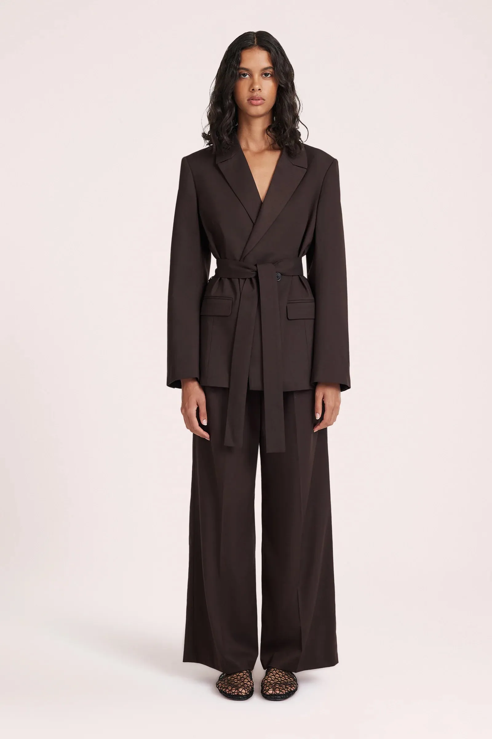 Marlon Tailored Pant Raisin