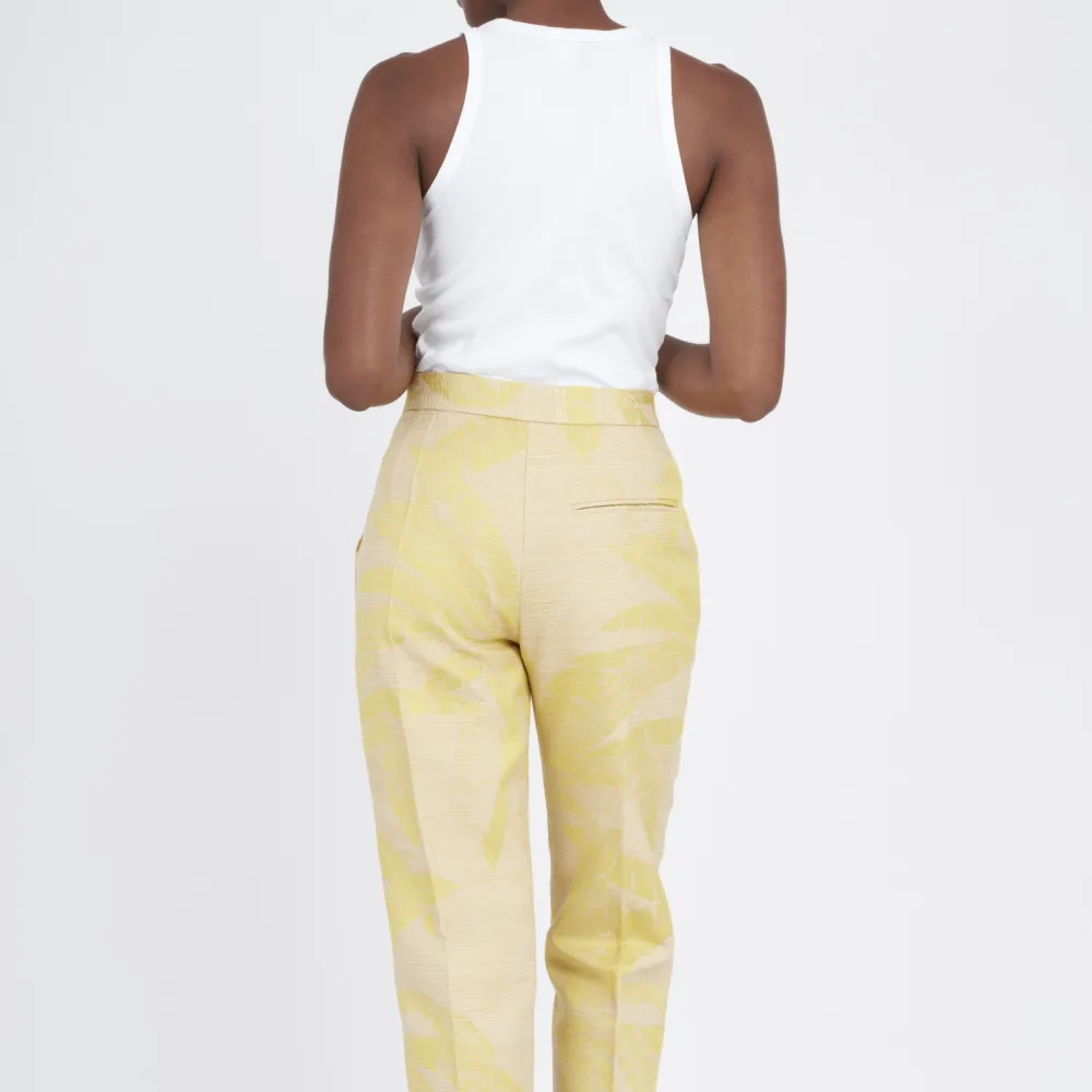 Matching Pleated Woven Tapered Pants -Kanem