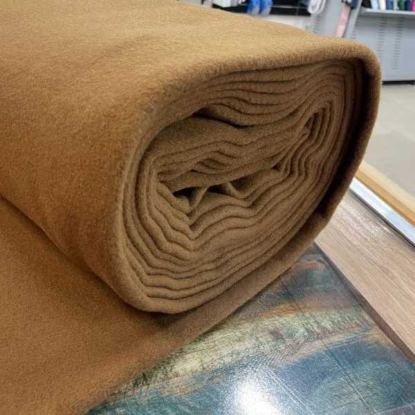 Melton Wool Coating - Ginger