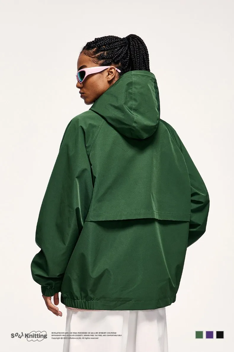 Men's | 3 Colors Minimalist Zipper Jacket 2024 Spring New Windproof Hooded Loose Men's Coat Jacket