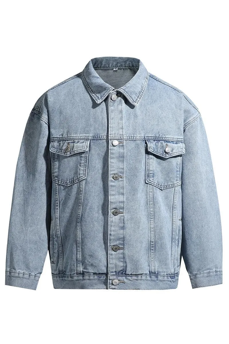 Men's Abrasion-resistant Trucker Jacket for Everyday Style