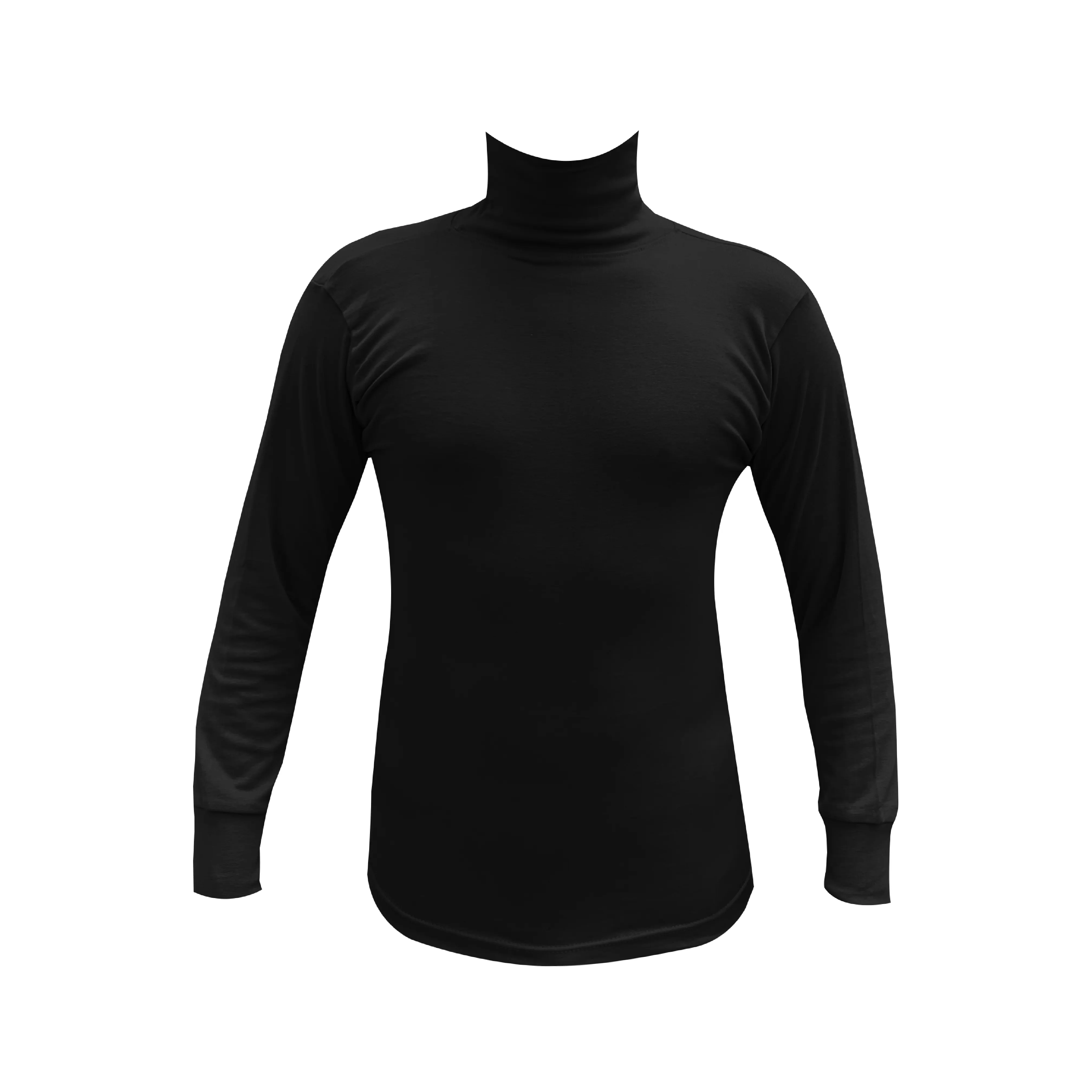 Men's black turtleneck C77