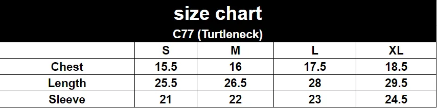 Men's black turtleneck C77