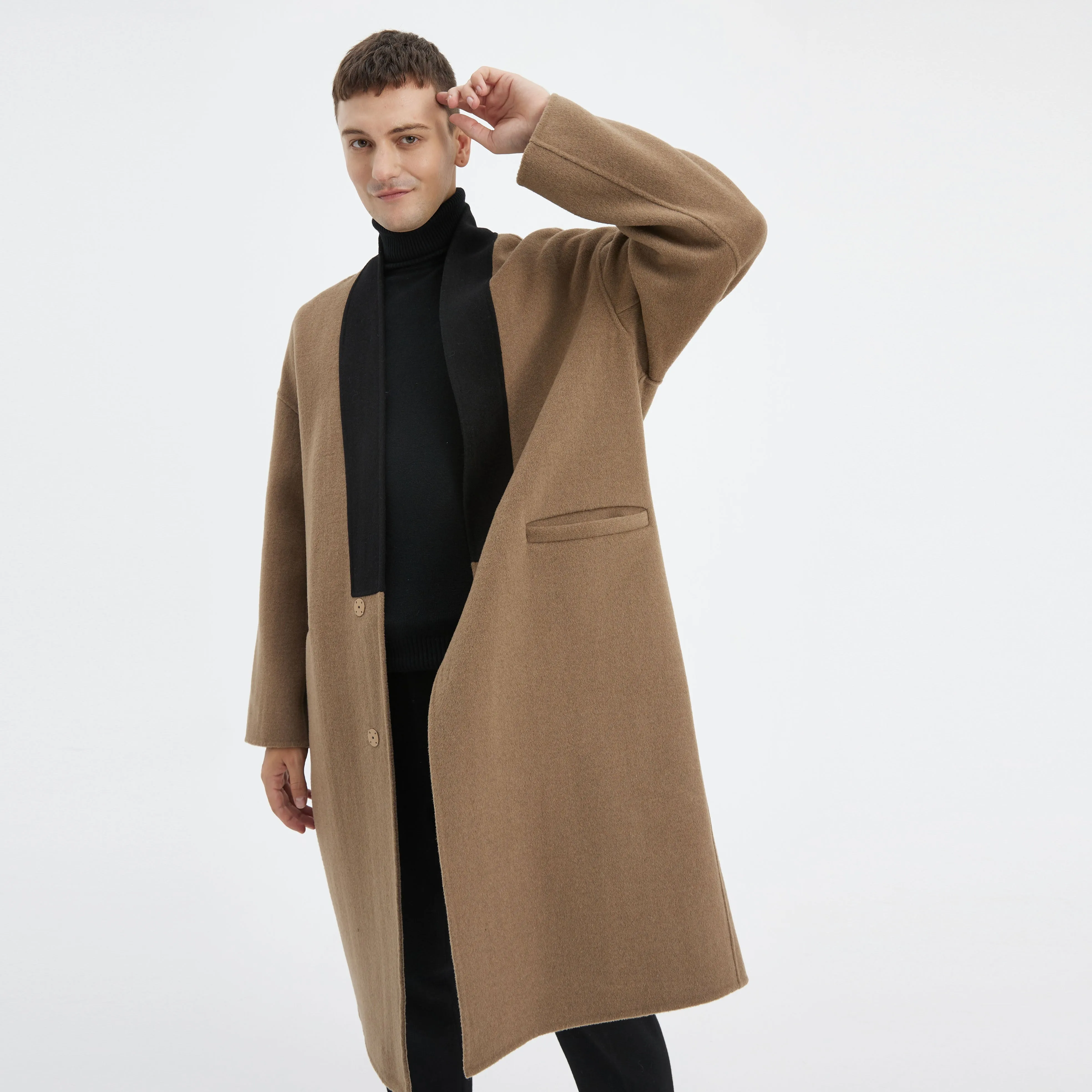Men's Double-Faced Cashmere Coat