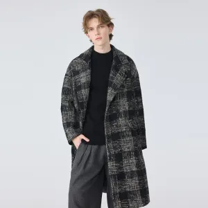 Men's Plaid Overcoat