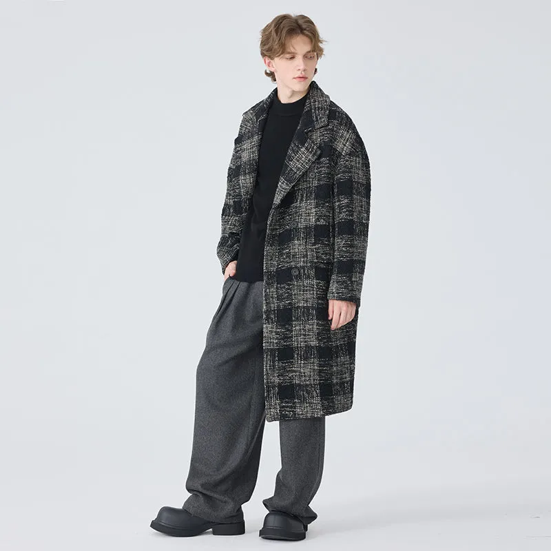 Men's Plaid Overcoat