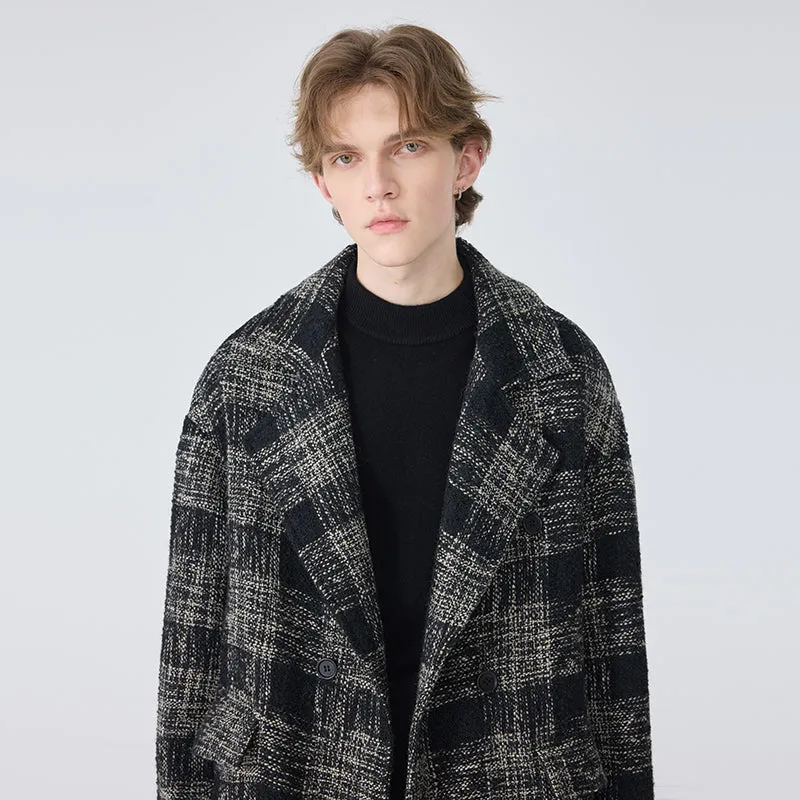 Men's Plaid Overcoat