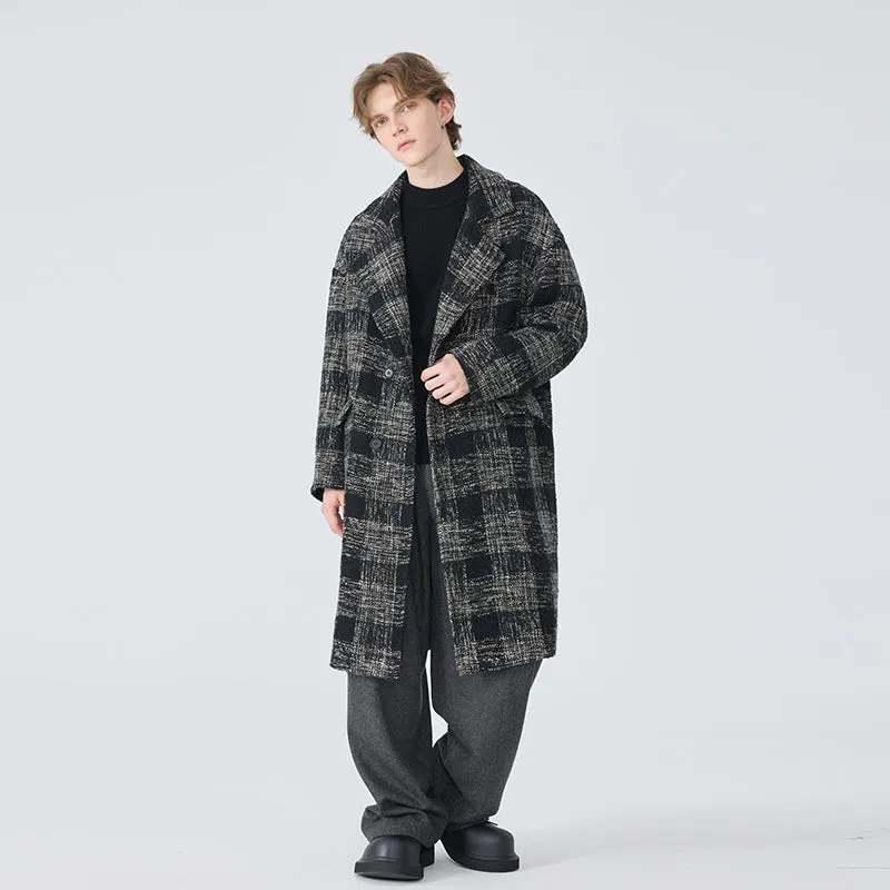 Men's Plaid Overcoat