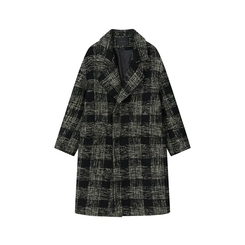 Men's Plaid Overcoat