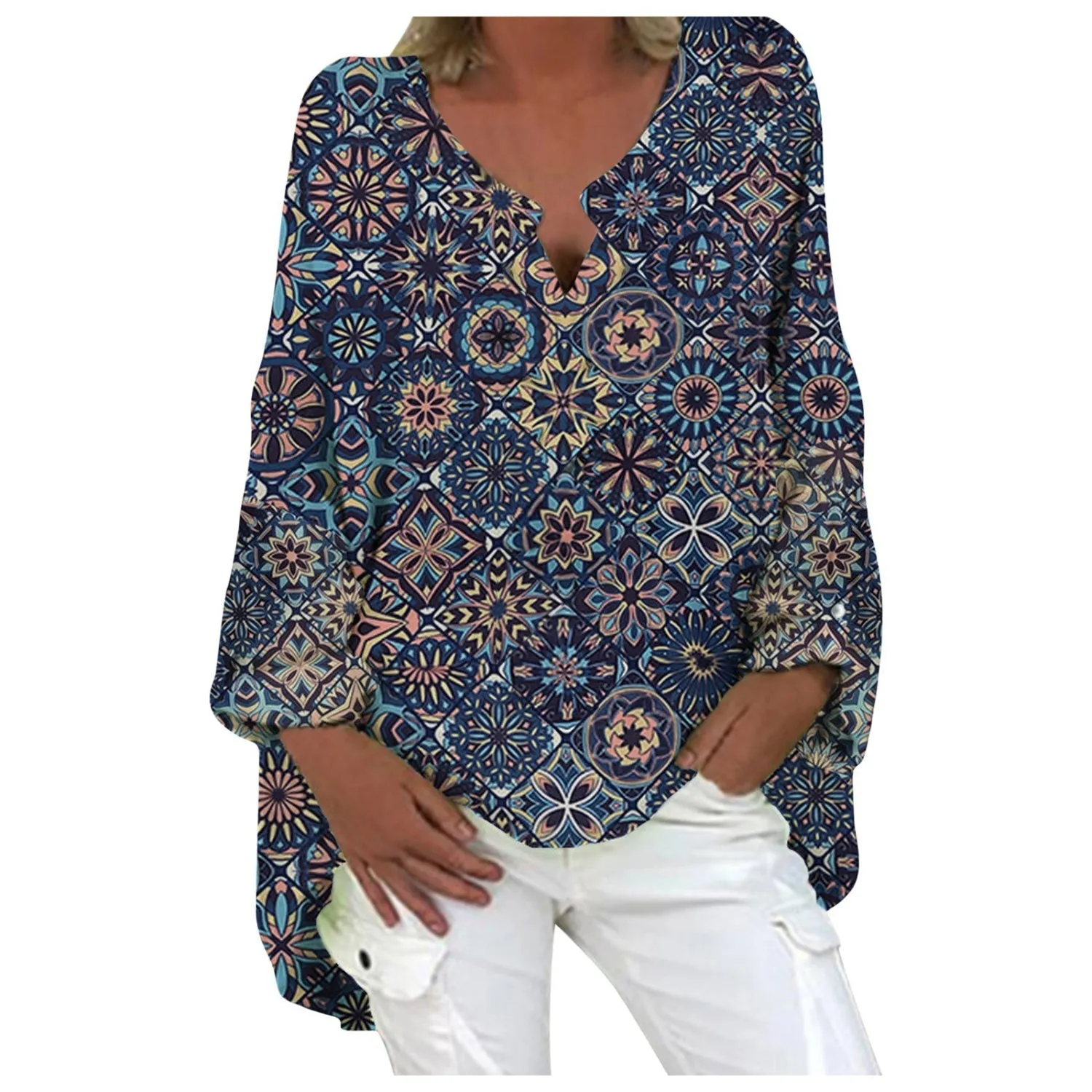 MiaMilana - Stylish linen ladies blouse
