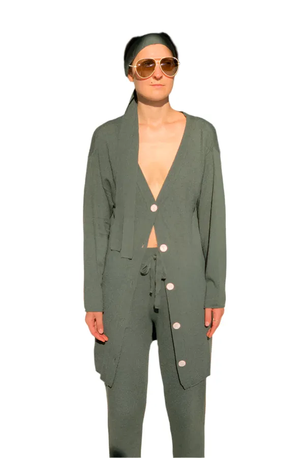 Milano Tie Cardi - Khaki Green