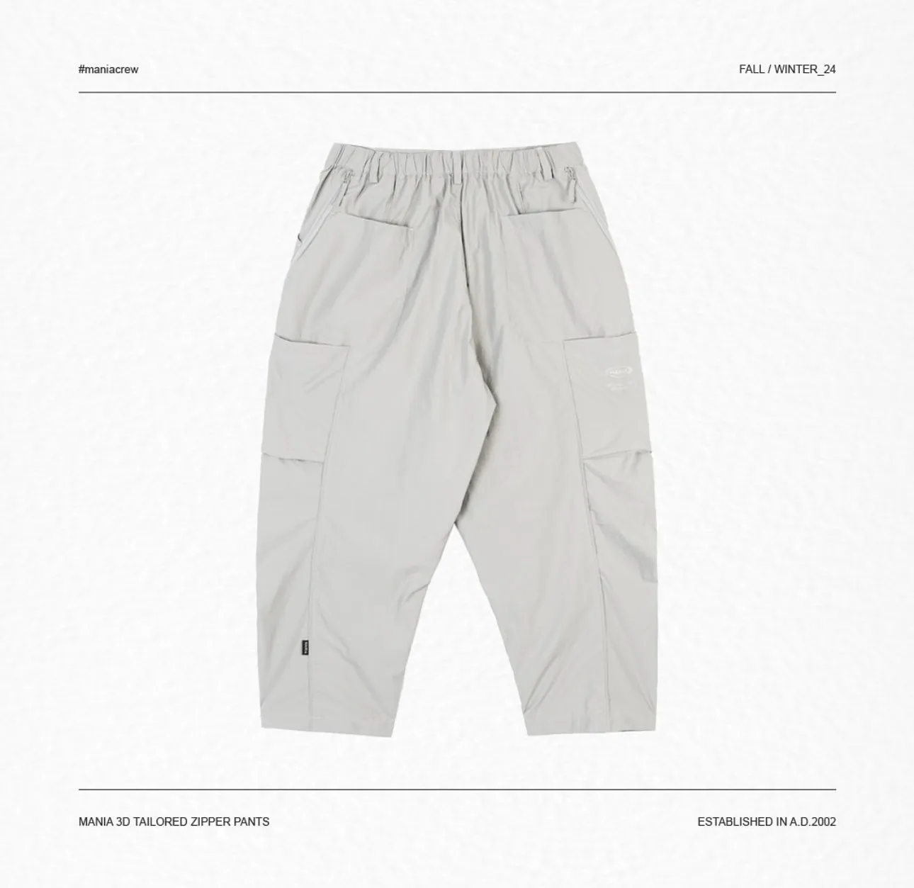 MINIA 24FW 3D TAILORED ZIPPER PANTS