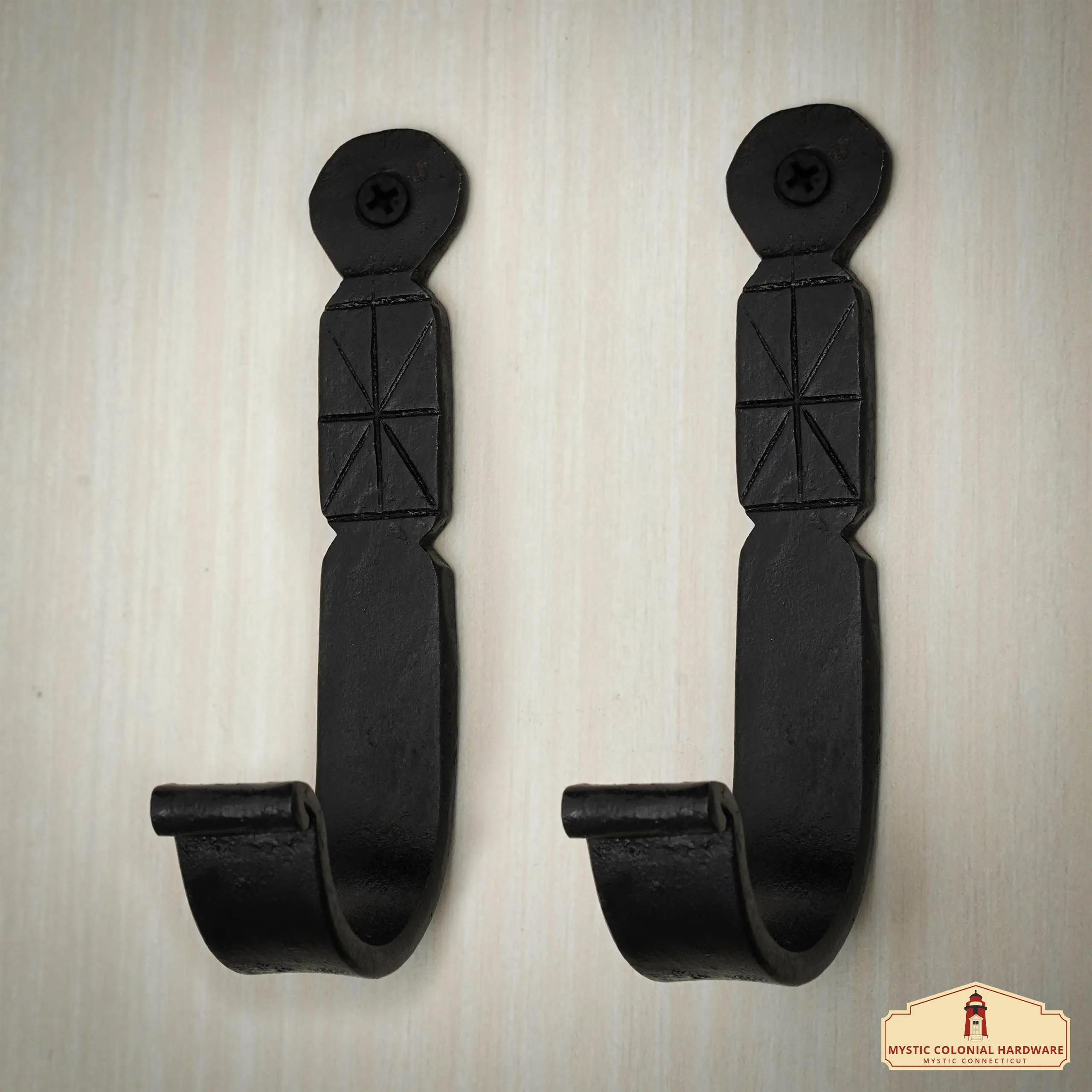 Minimalist Cast Iron Wall Hook – Set of 2