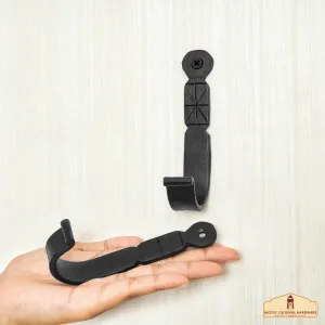 Minimalist Cast Iron Wall Hook – Set of 2