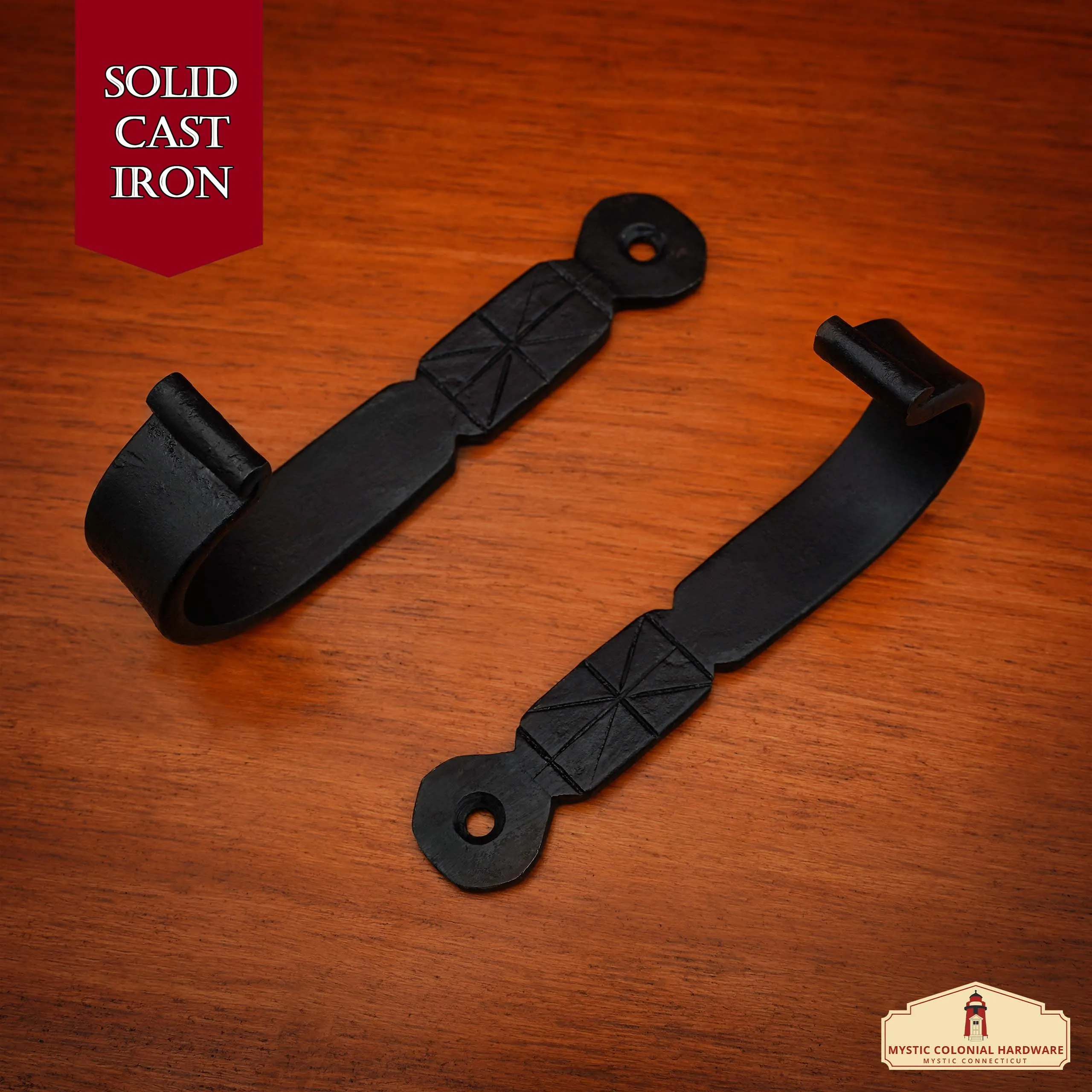 Minimalist Cast Iron Wall Hook – Set of 2