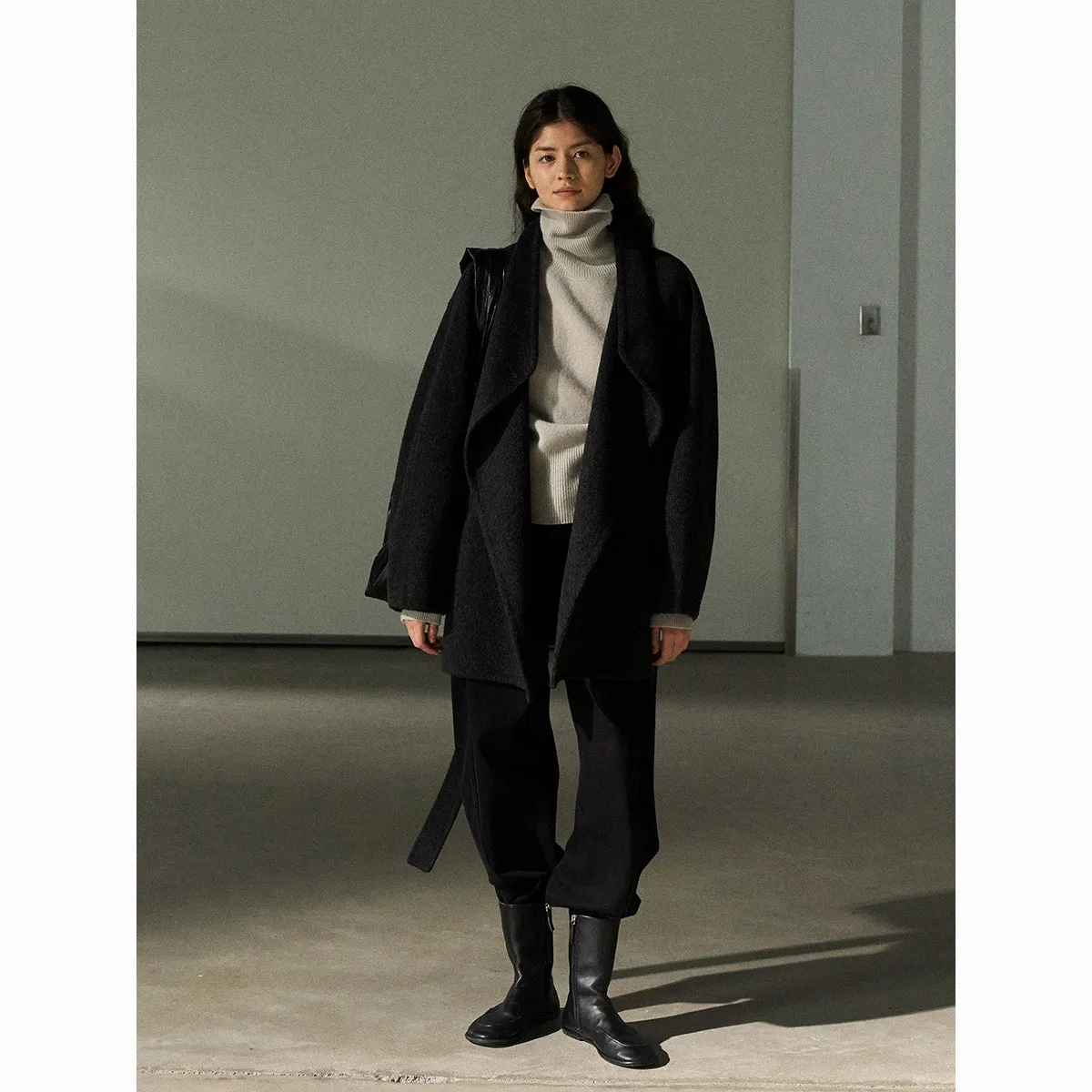 Minimalist Wool Coat