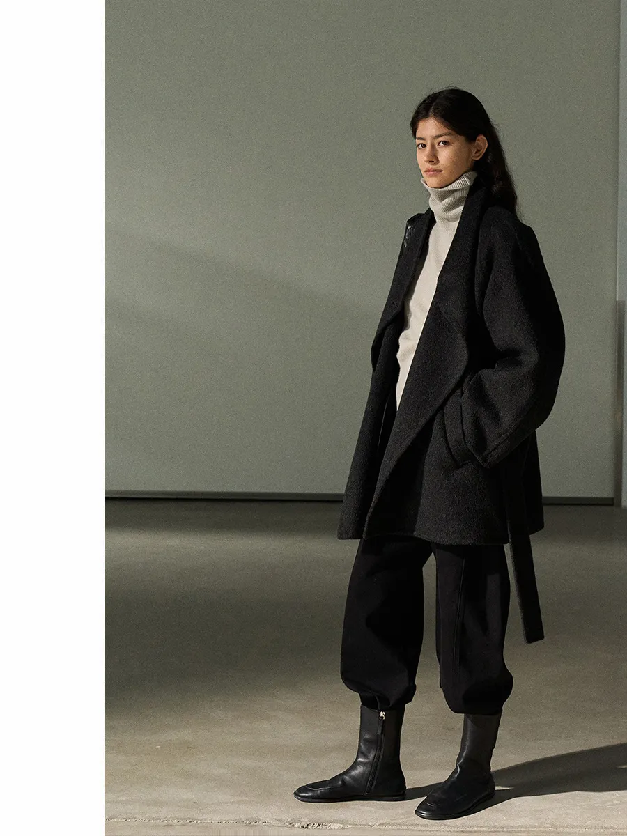 Minimalist Wool Coat