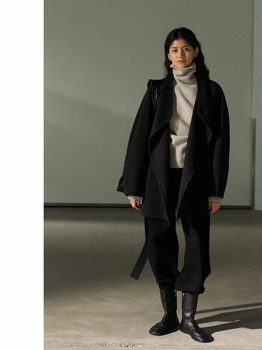 Minimalist Wool Coat
