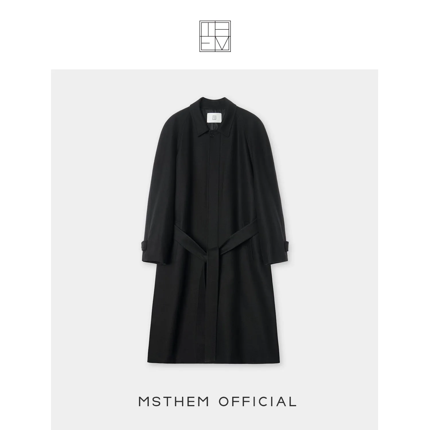 Minimalist Wool Overcoat Ensemble