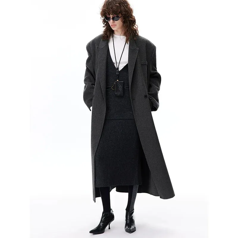 Minimalist Wool Overcoat