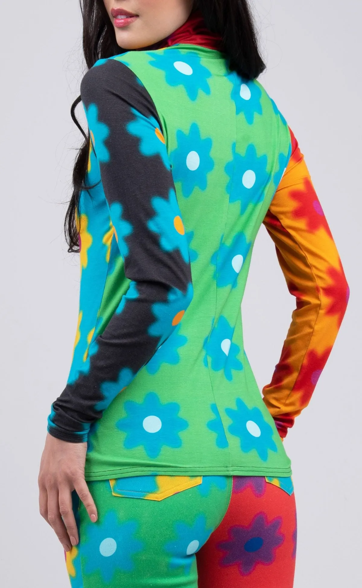 Mixed Poppy Turtleneck