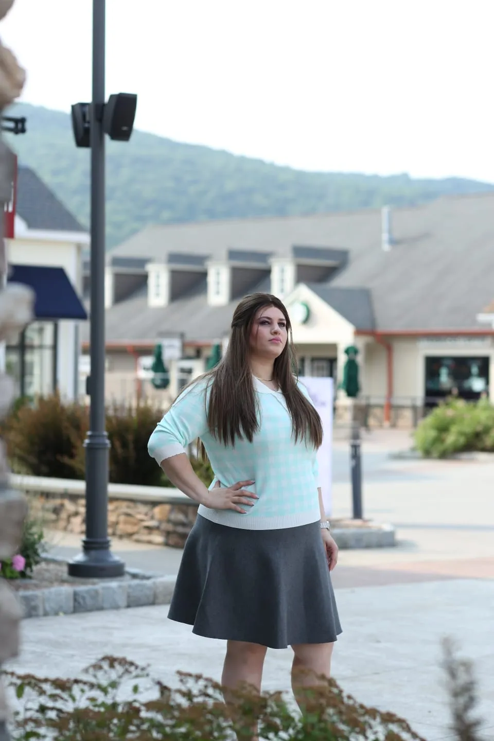 MM PURPLE LABEL LIGHT KNIT POLO T : SUMMER CHECKERED (PLUS SIZE) From Mia Mod