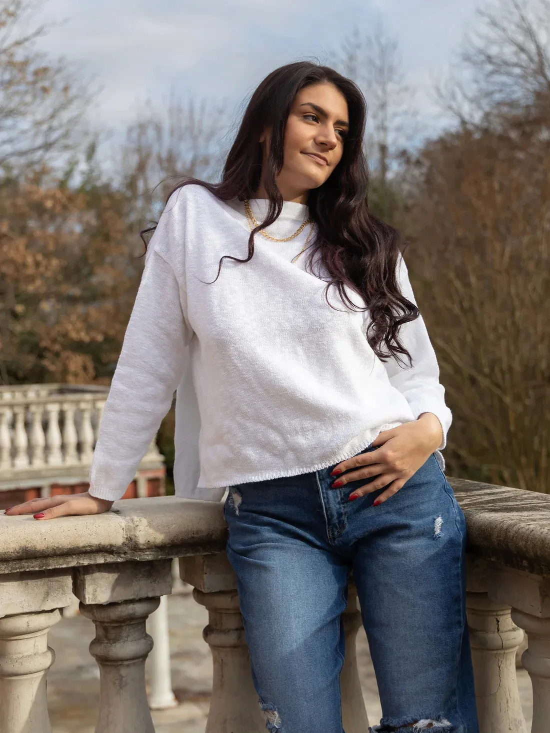 Mock Neck Pullover