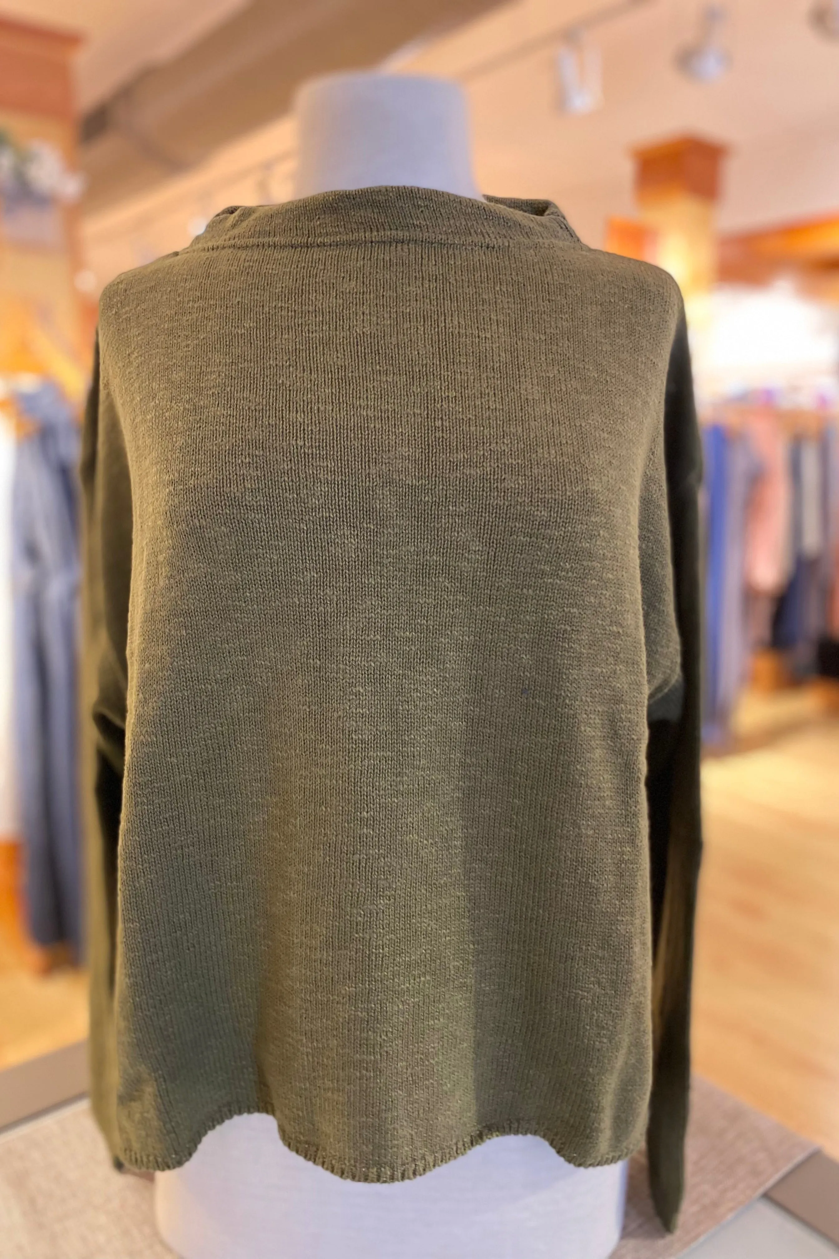 Mock Neck Pullover