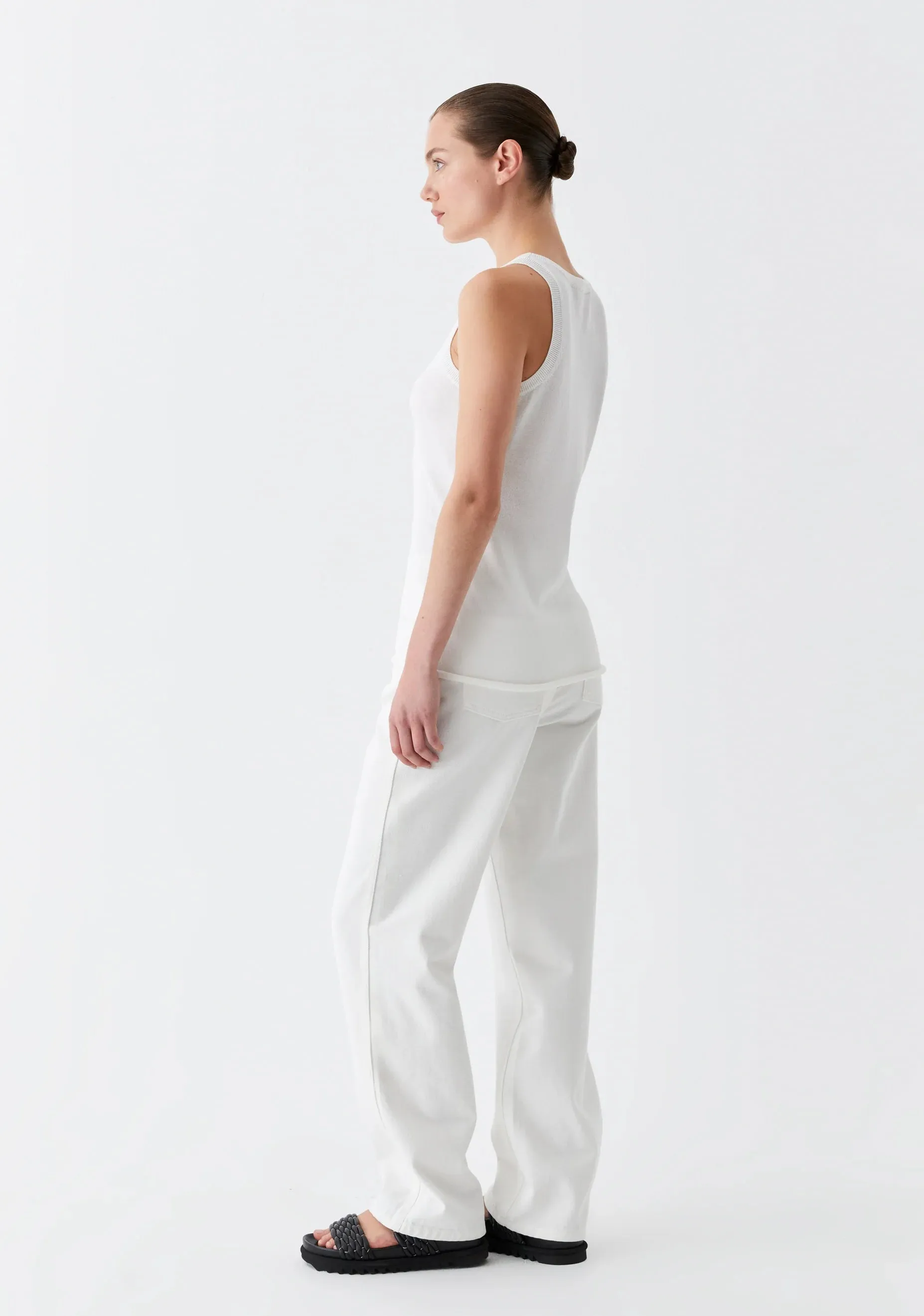 Morrison Aston Knit Tank - White