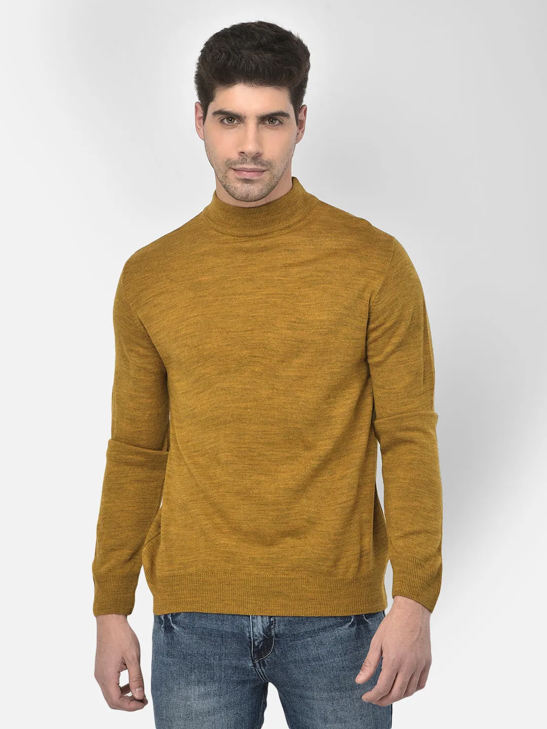 Mustard Mock Neck Sweater
