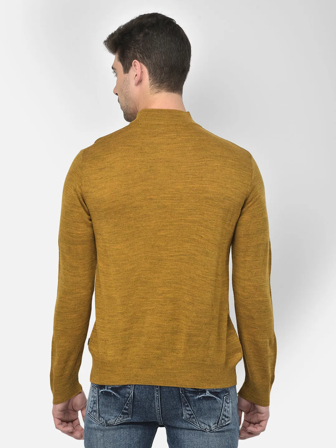 Mustard Mock Neck Sweater