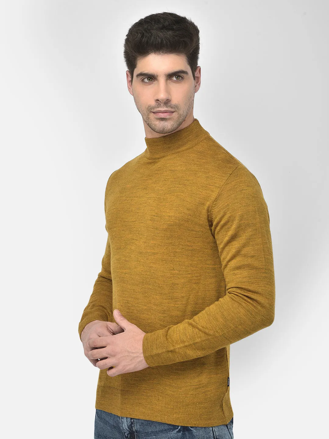 Mustard Mock Neck Sweater