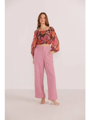 Natalia Wide Leg Tailored Pant | Mink Pink