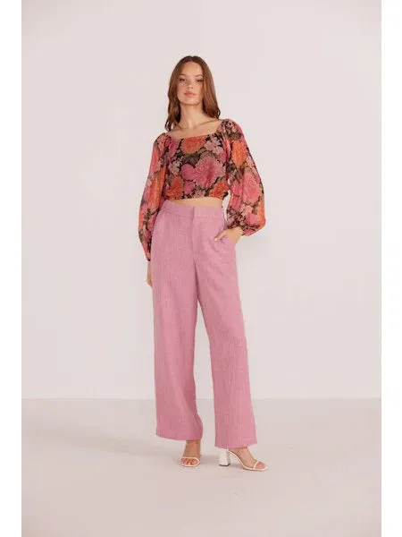 Natalia Wide Leg Tailored Pant | Mink Pink