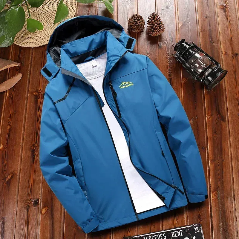 New Young Trend Windproof Jacket Women's Jacket Waterproof Breathable Hooded Jacket Women's Outdoor Blazer And Overcoat Men's