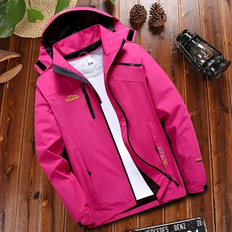 New Young Trend Windproof Jacket Women's Jacket Waterproof Breathable Hooded Jacket Women's Outdoor Blazer And Overcoat Men's