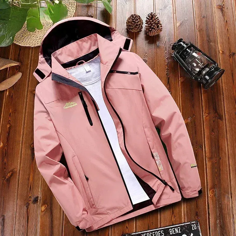 New Young Trend Windproof Jacket Women's Jacket Waterproof Breathable Hooded Jacket Women's Outdoor Blazer And Overcoat Men's