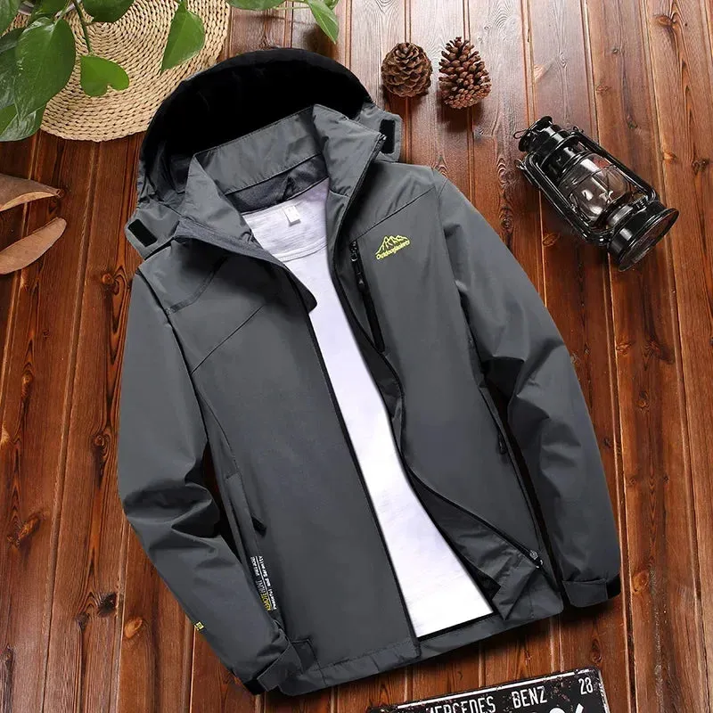New Young Trend Windproof Jacket Women's Jacket Waterproof Breathable Hooded Jacket Women's Outdoor Blazer And Overcoat Men's