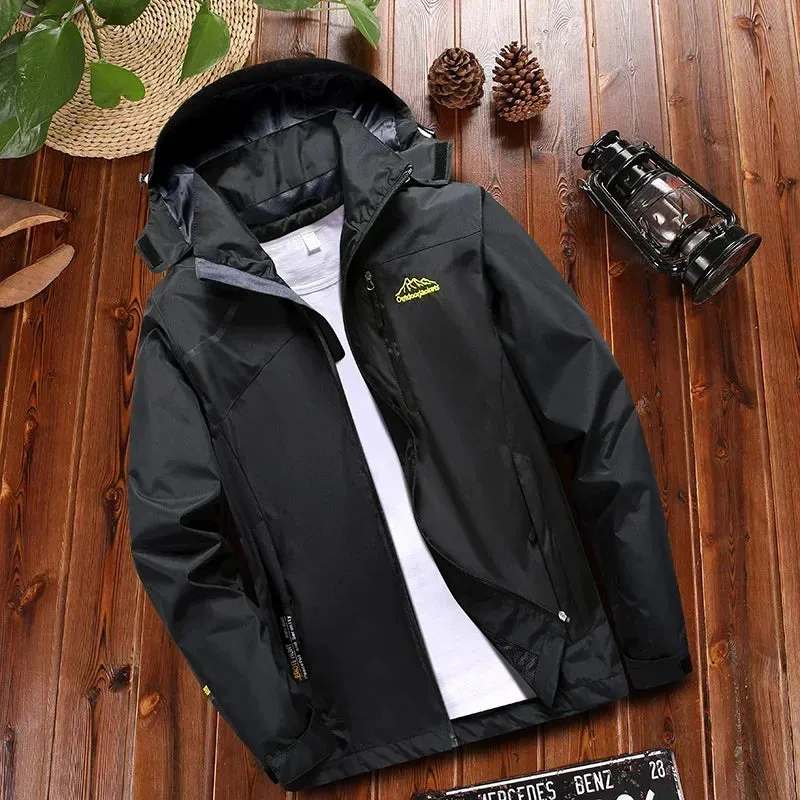New Young Trend Windproof Jacket Women's Jacket Waterproof Breathable Hooded Jacket Women's Outdoor Blazer And Overcoat Men's