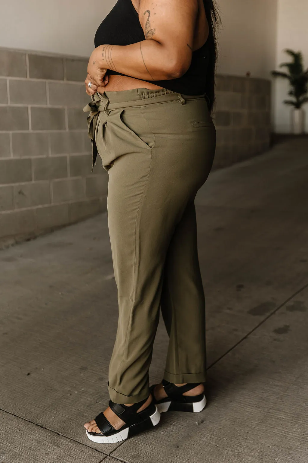 Nicola Pants - Olive
