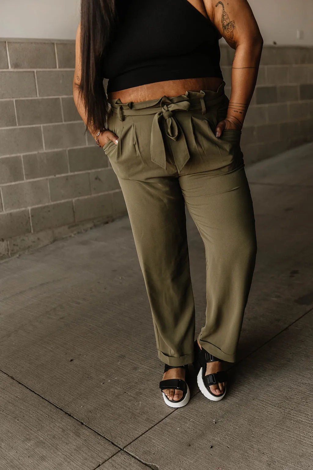Nicola Pants - Olive