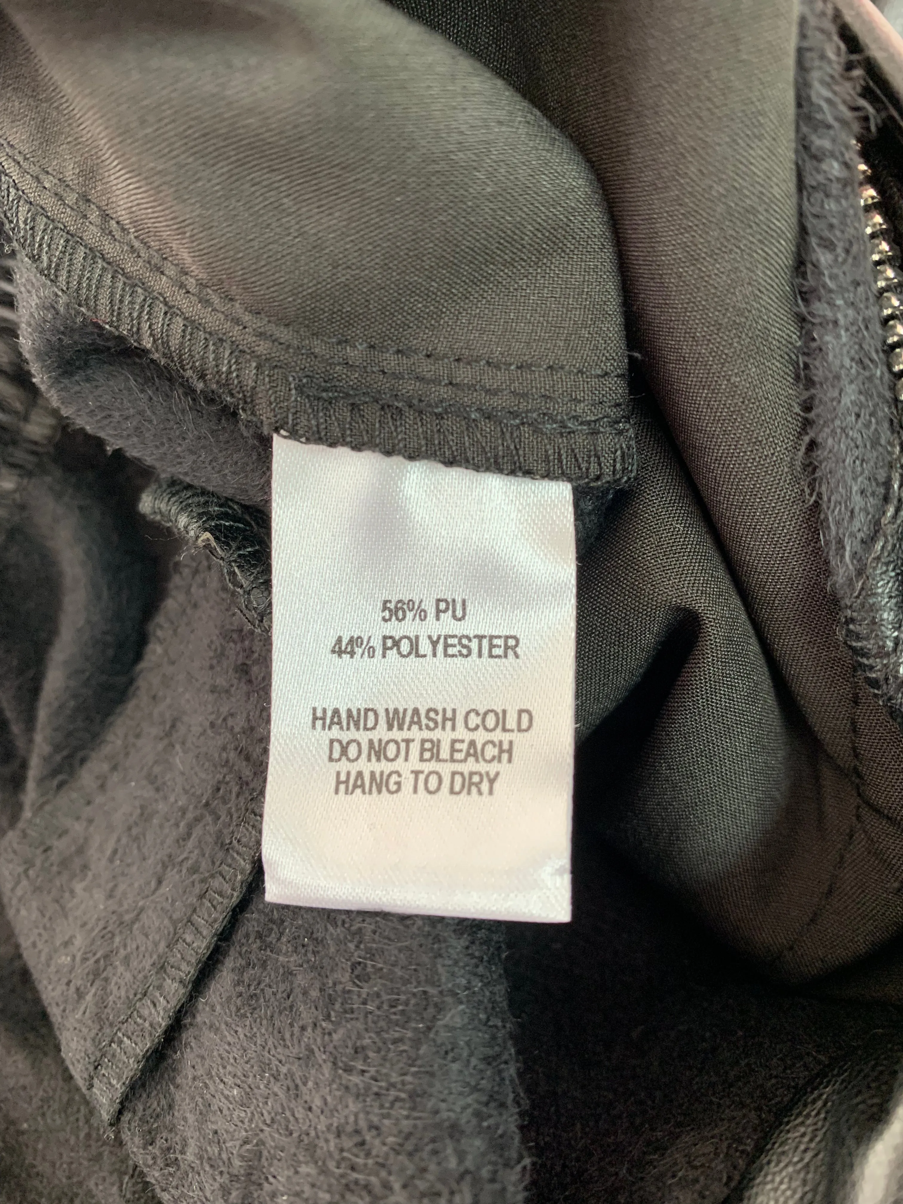 NWT - LULUS black vegan leather PU Paperbag Waist Pants - L