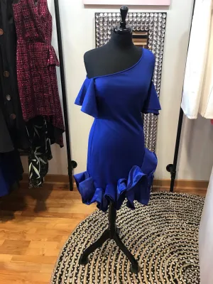 One shoulder Ruffled Dress