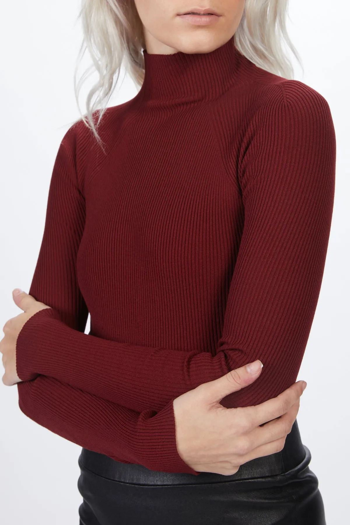 OPEN BACK KNIT BODYSUIT