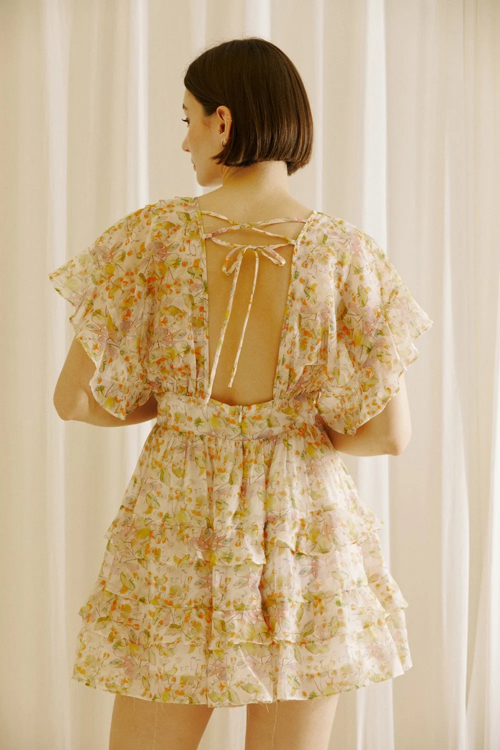 Open Back Mini Dress