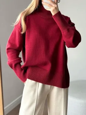 Oversized Turtleneck  Sweater